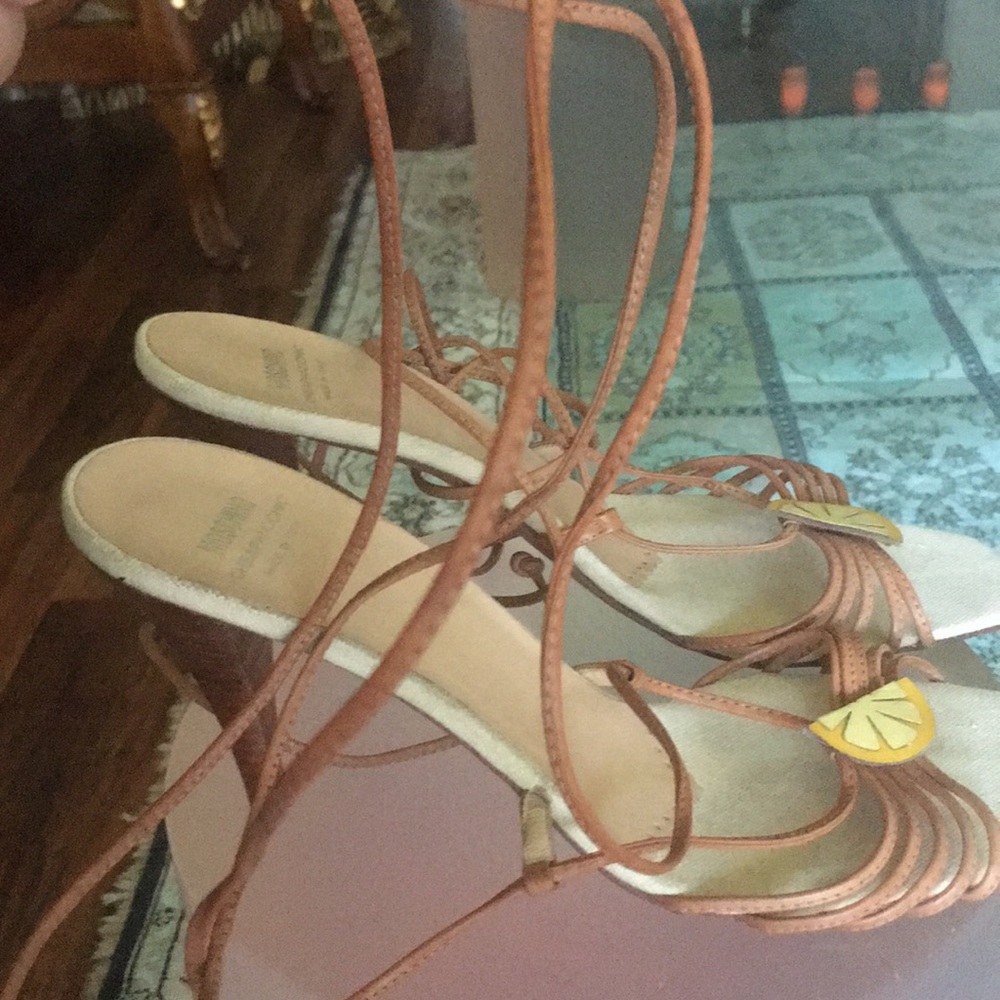 Moschino strap sandal heels made in Italy.